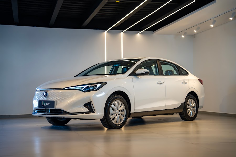 Changan Eado EV at the showroom