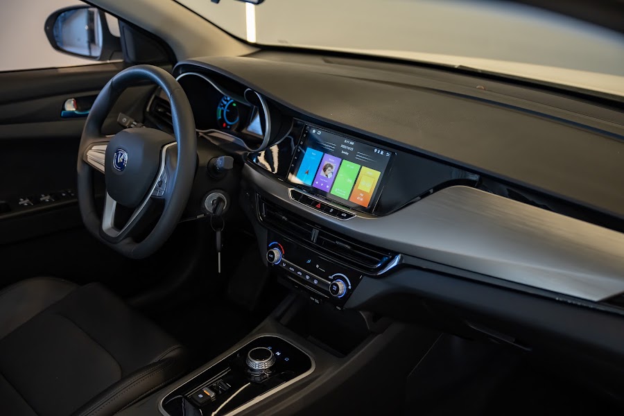 Changan Eado EV at the showroom