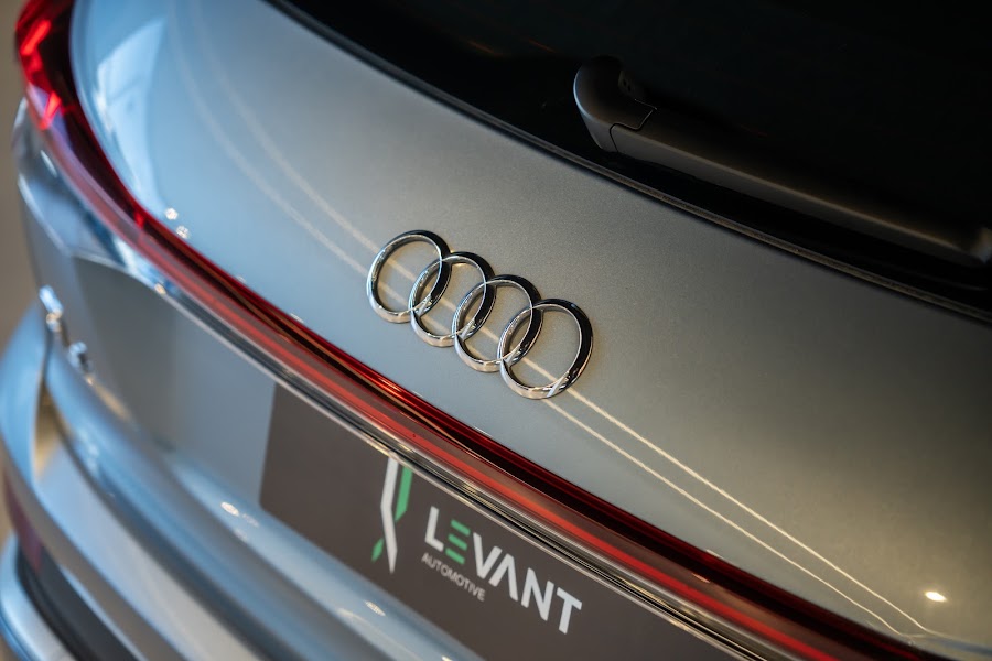 Audi Q4 e-tron at the showroom